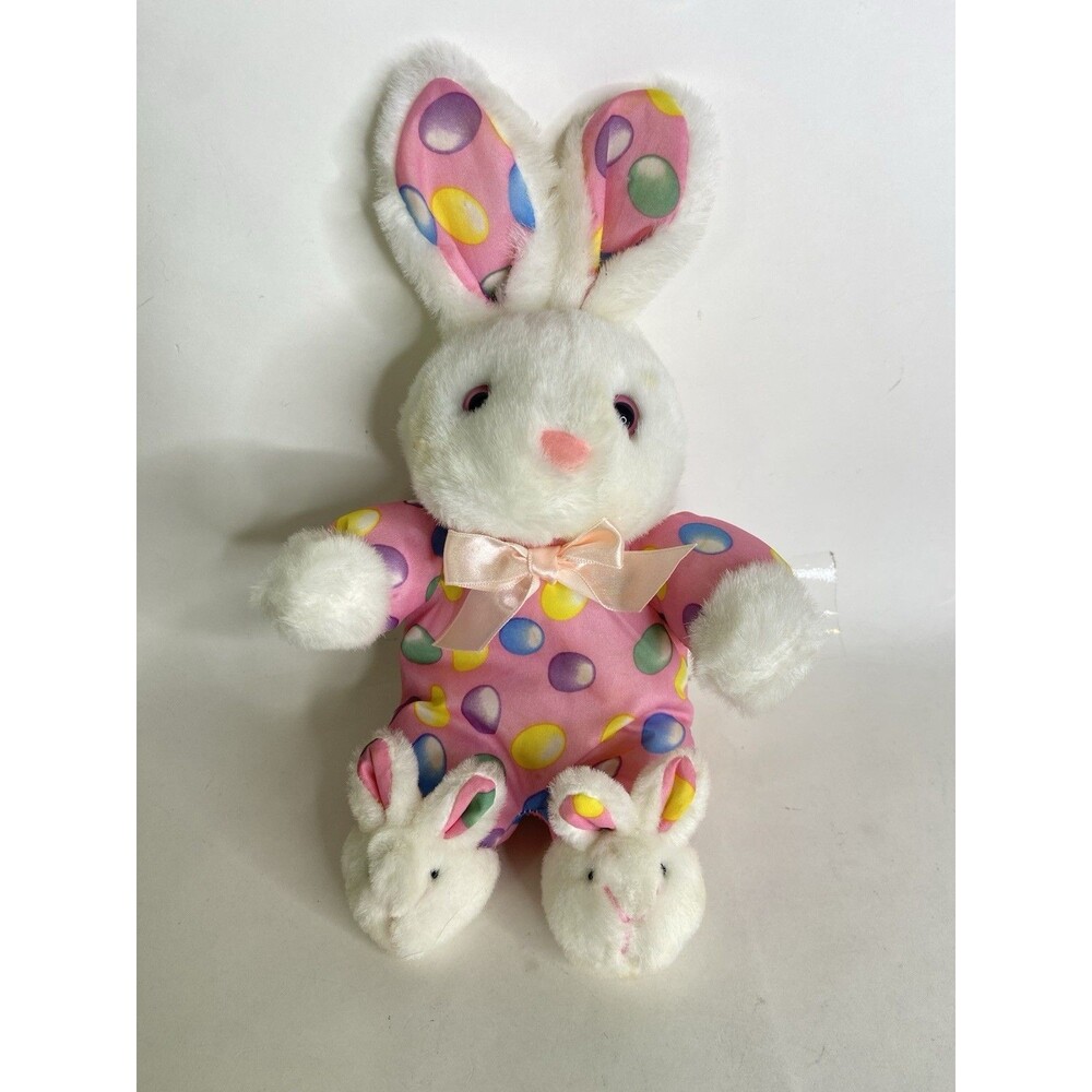 Vintage Main Joy Limited Bunny Rabbit Plush Stuffed Toy Slippers Jelly Beans